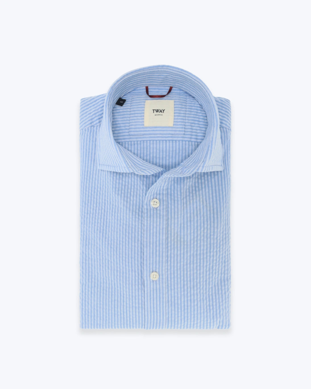 CAMISA RAYAS AZULES SEERSUCKER TWAY