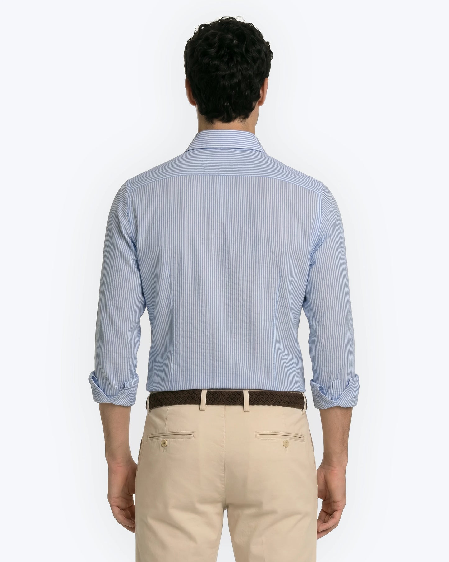 CAMISA RAYAS AZULES SEERSUCKER TWAY