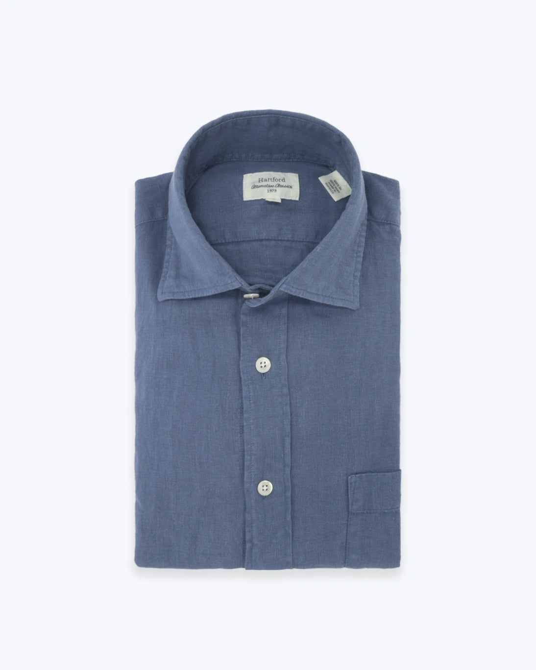 CAMISA AZUL  DE LINO HARTFORD