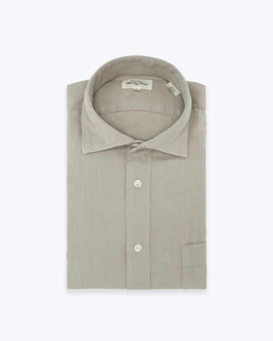 CAMISA DE LINO GRIS CLARO HARTFORD