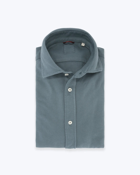 CAMISA DE PIQUÉ GRIS TWAY