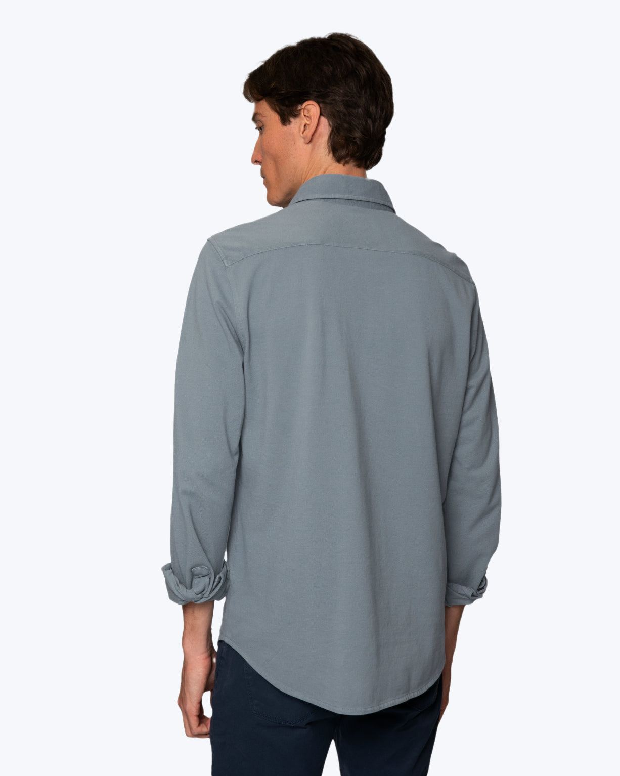 CAMISA DE PIQUÉ GRIS TWAY