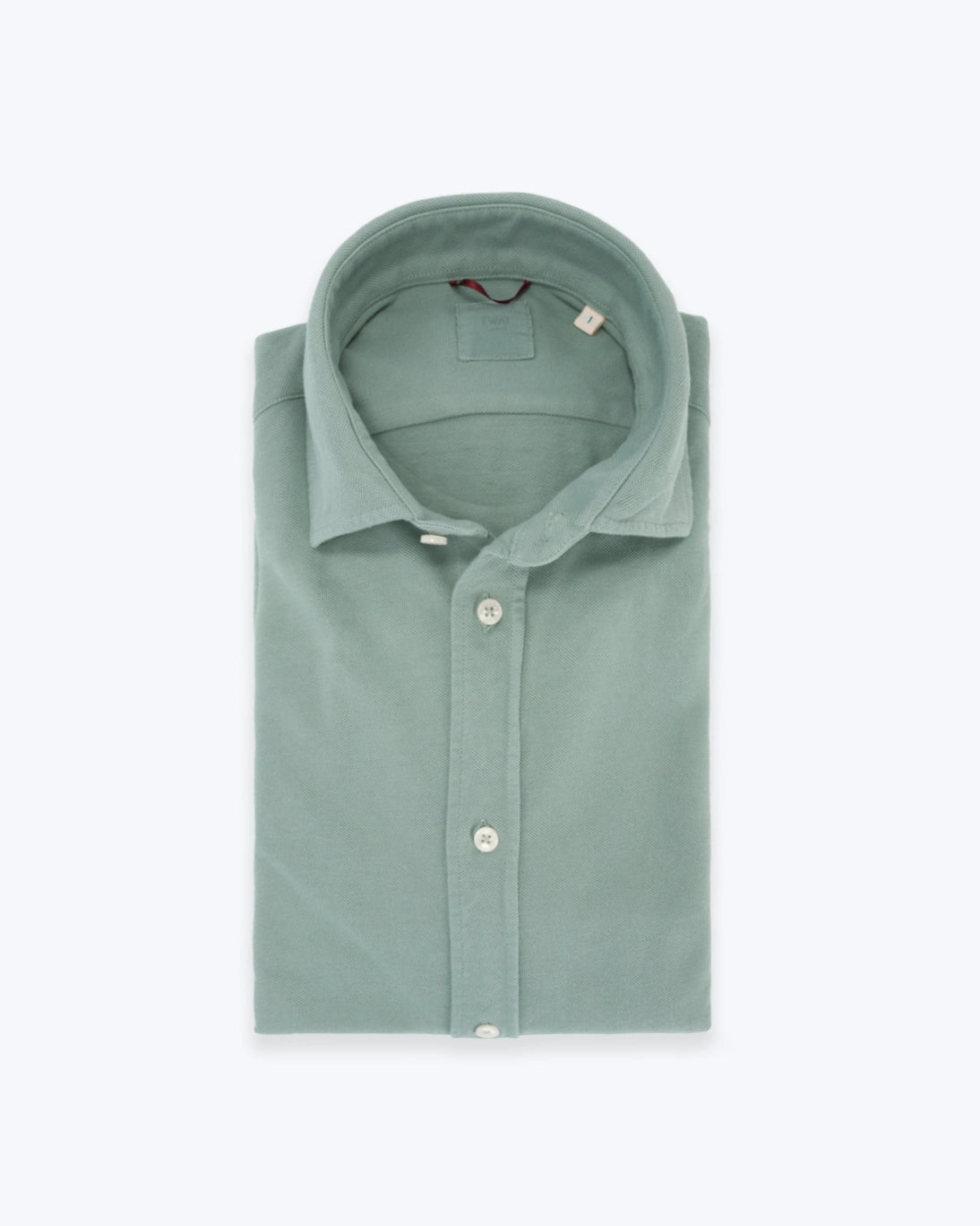 CAMISA DE PIQUÉ VERDE AGUA TWAY