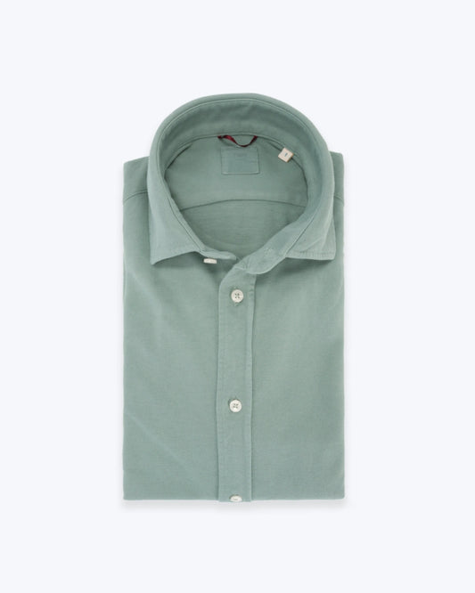 CAMISA DE PIQUÉ VERDE AGUA TWAY