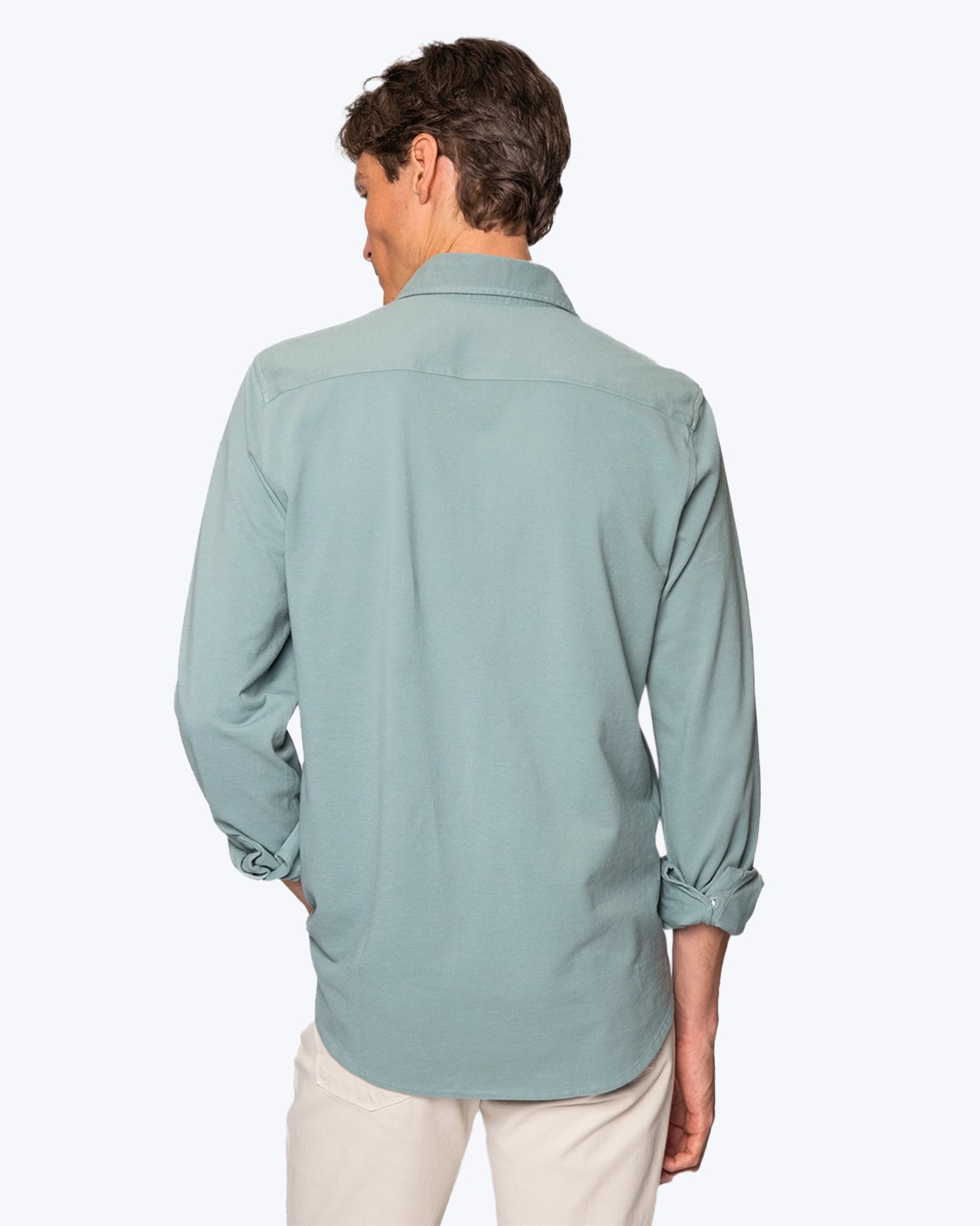 CAMISA DE PIQUÉ VERDE AGUA TWAY