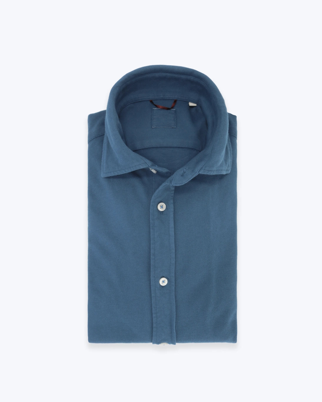 CAMISA DE PIQUÉ AZUL TWAY