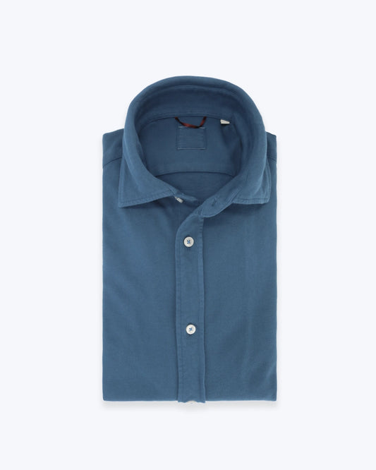 CAMISA DE PIQUÉ AZUL TWAY