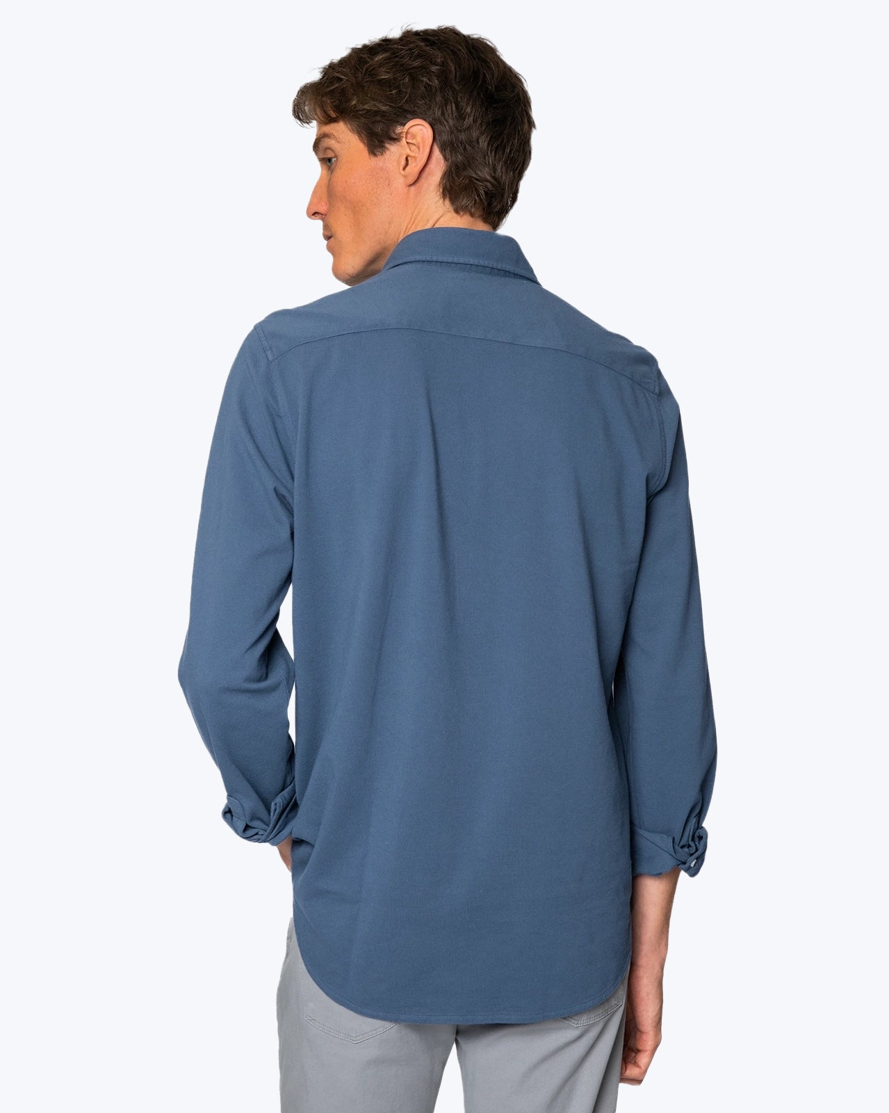 CAMISA DE PIQUÉ AZUL TWAY