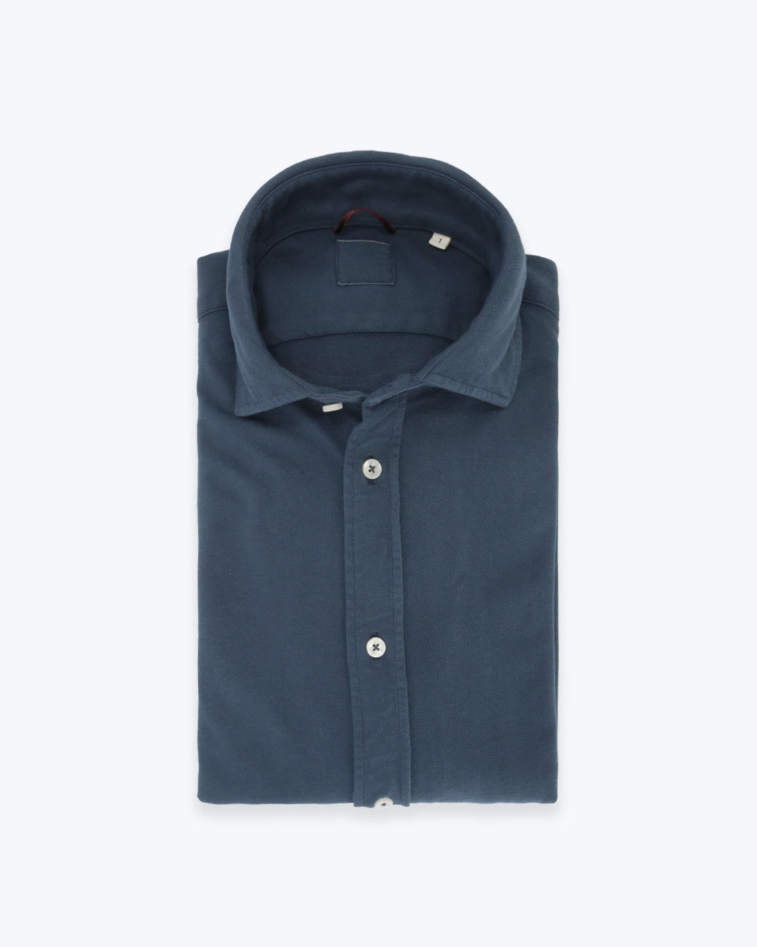 CAMISA DE PIQUÉ AZUL DENIM TWAY