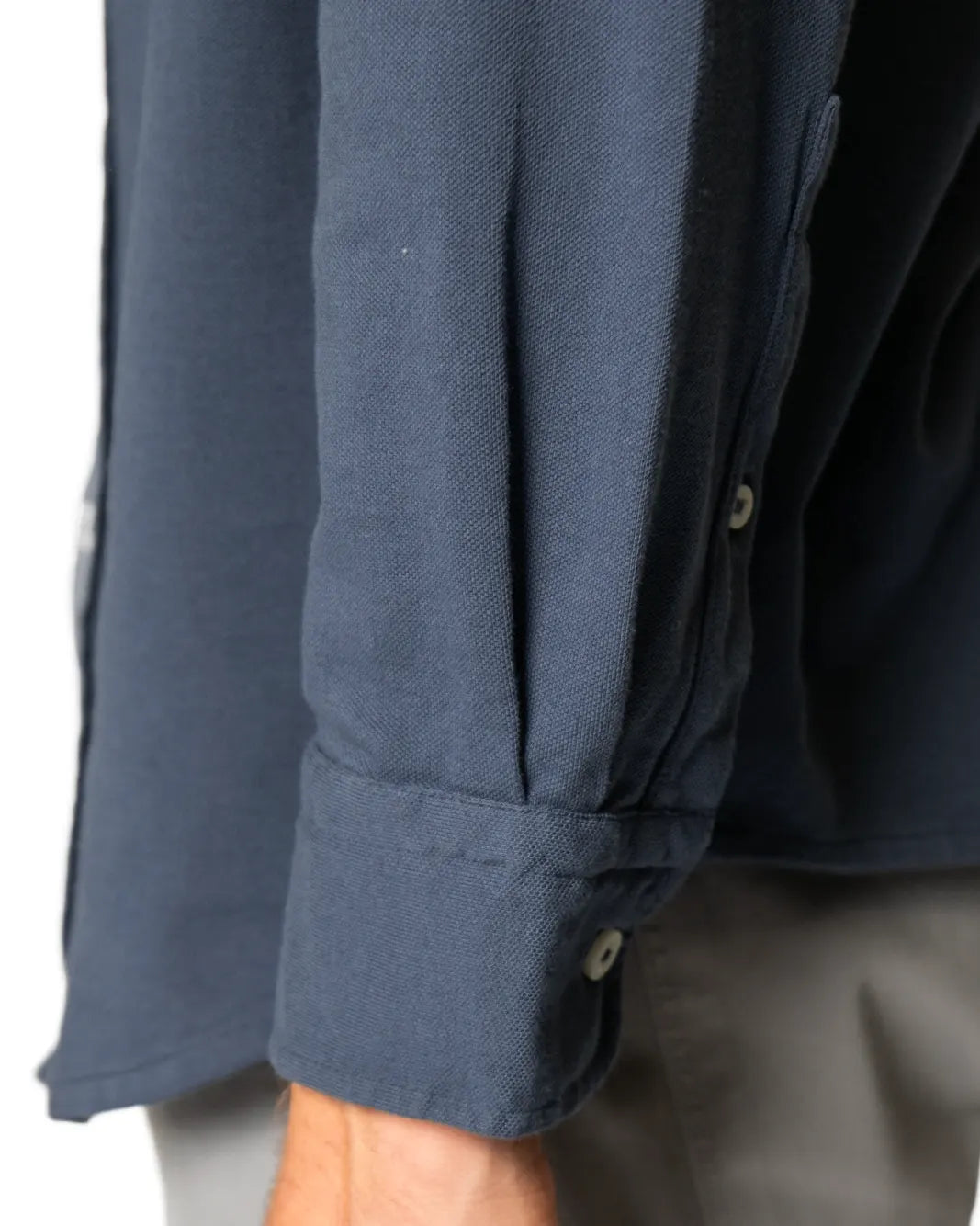 CAMISA DE PIQUÉ AZUL DENIM TWAY