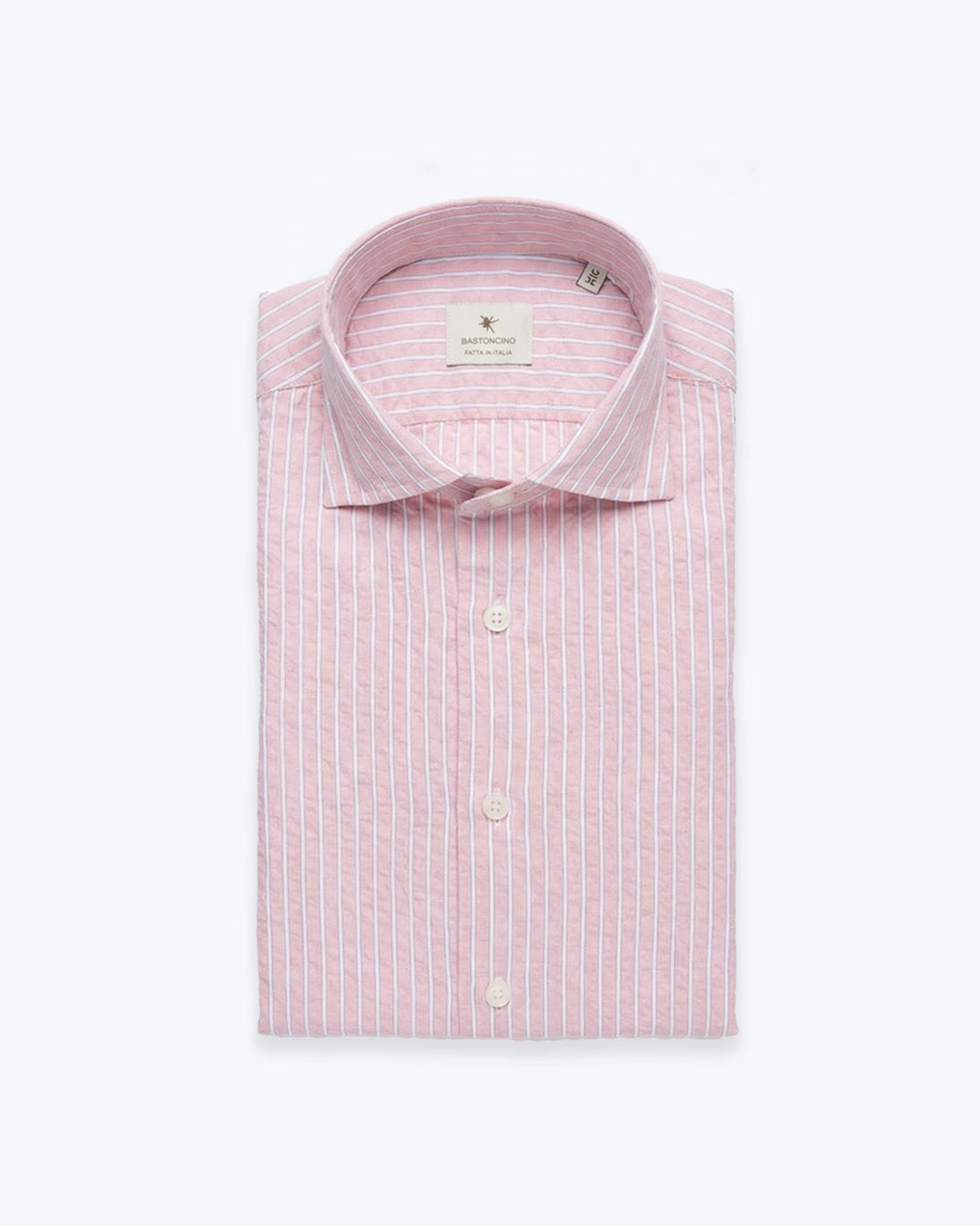 CAMISA ROSA CON RAYAS BASTONCINO