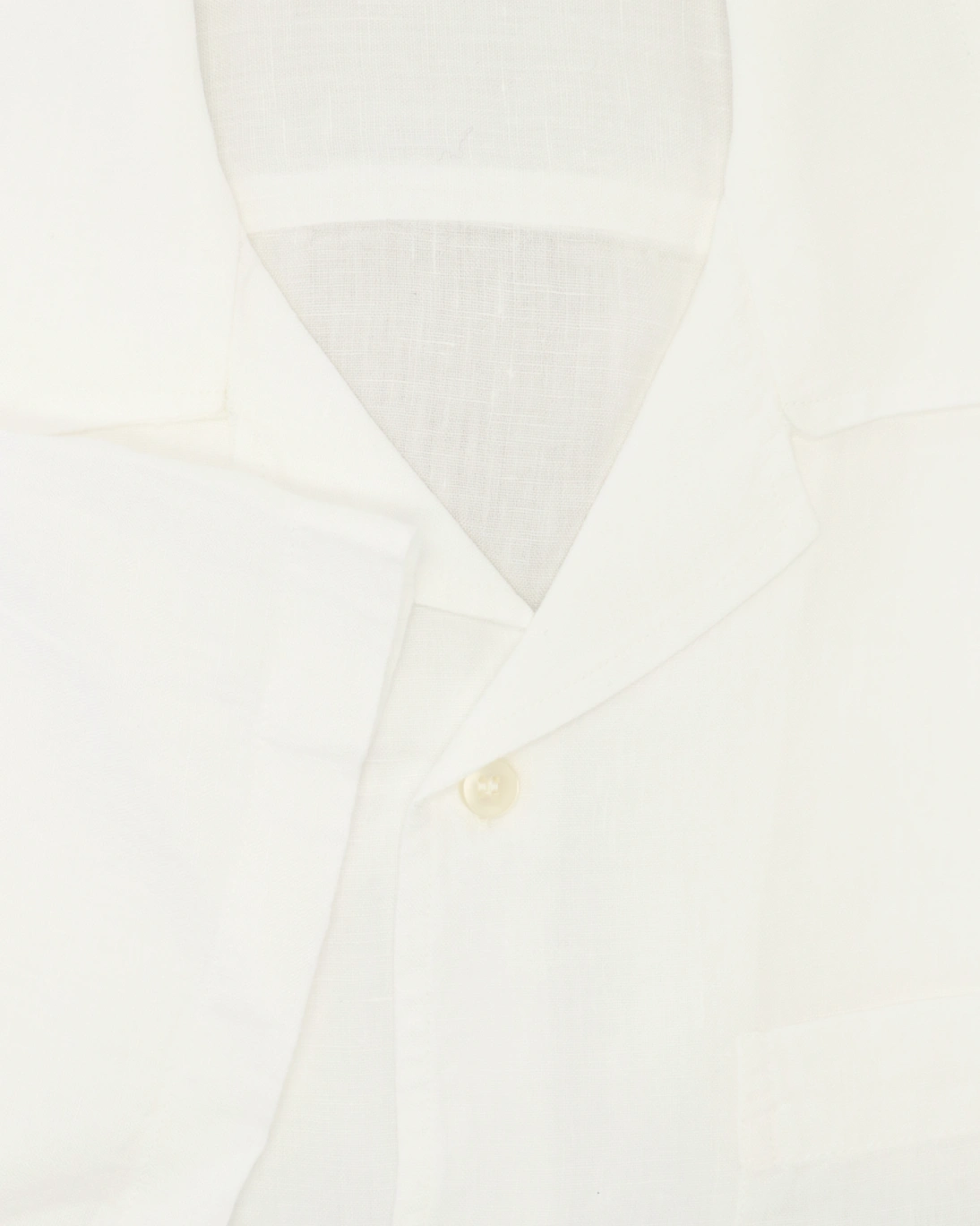 CAMISA DE LINO MANGA CORTA BLANCA SEVENTY