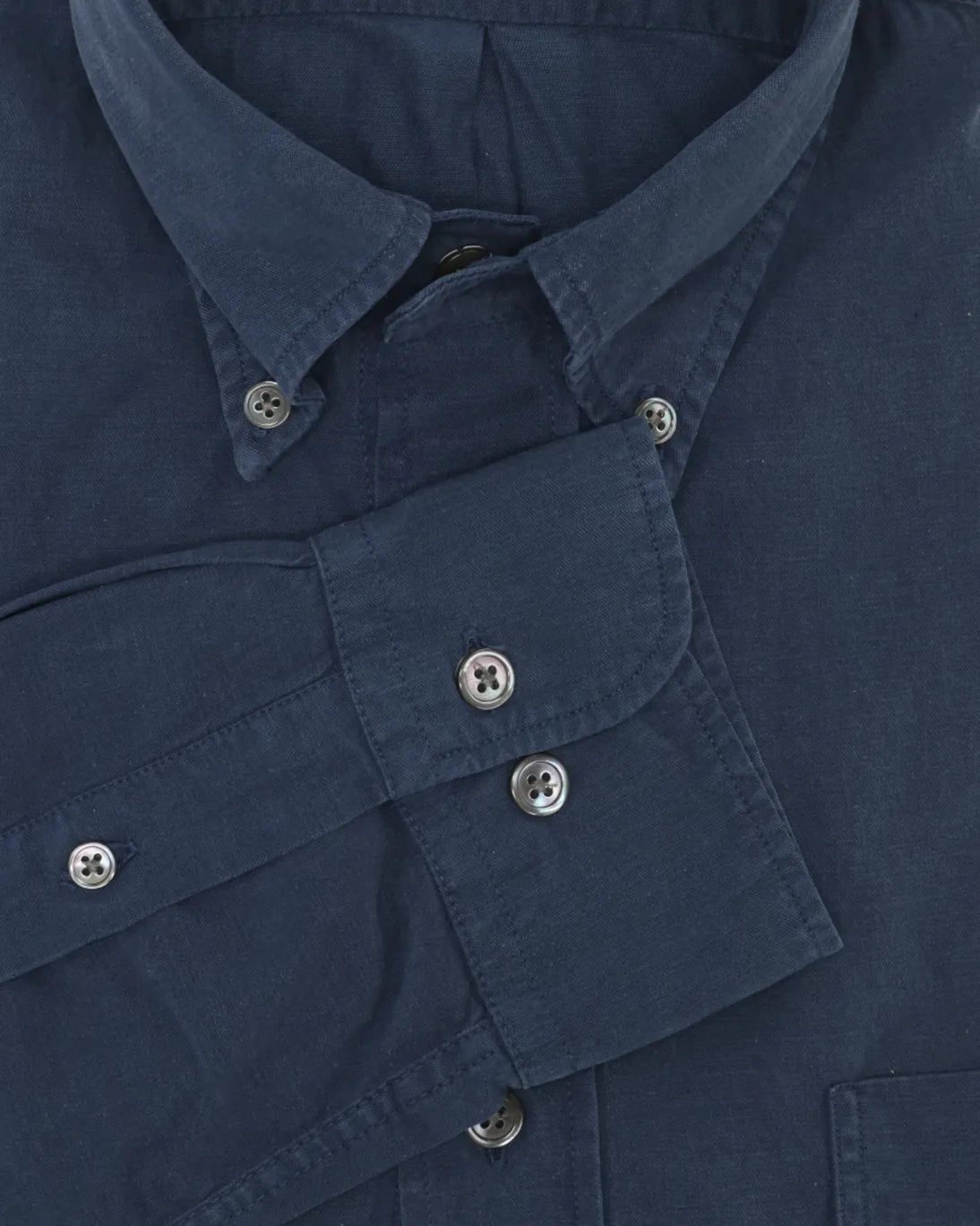 CAMISA AZUL CON CUELLO ABOTONADO HARTFORD