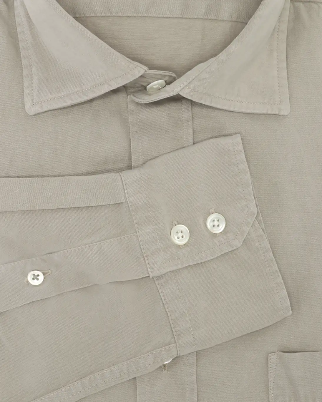 CAMISA GRIS CLARO CON BOLSILLO HARTFORD