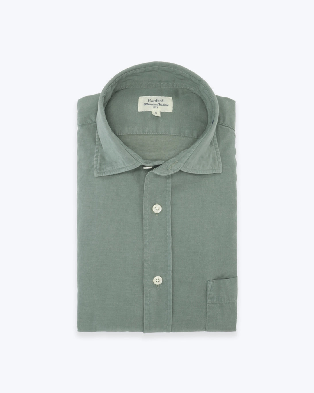 CAMISA VERDE CON BOLSILLO HARTFORD