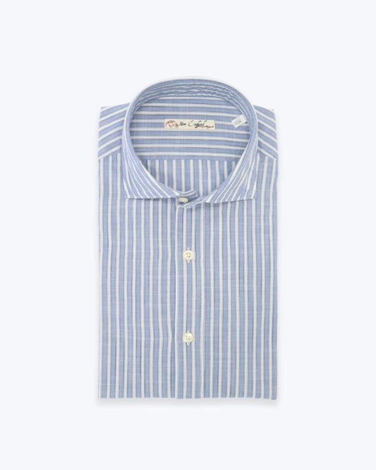 CAMISA AZUL CON RAYAS NEW ENGLAND