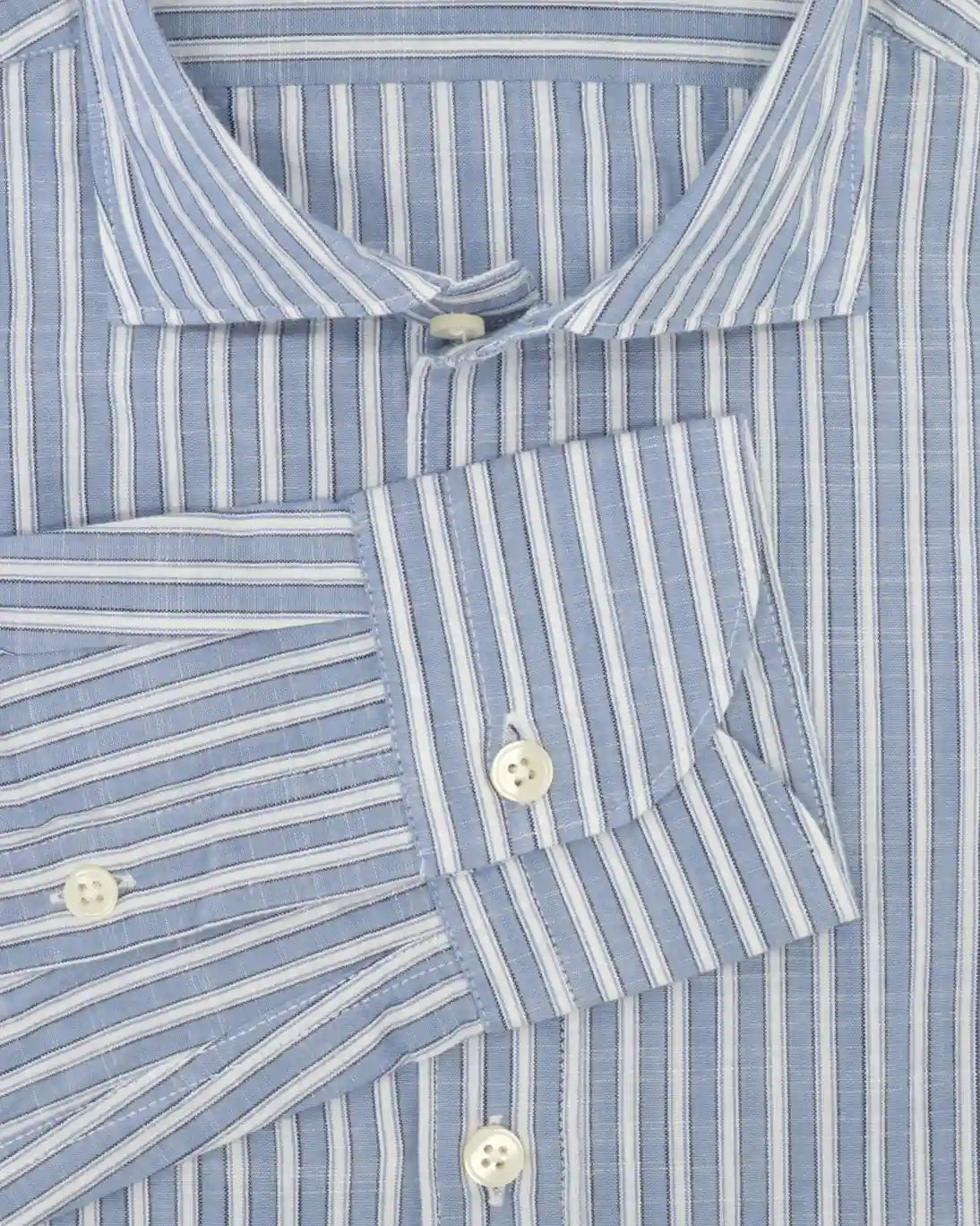 CAMISA AZUL CON RAYAS NEW ENGLAND