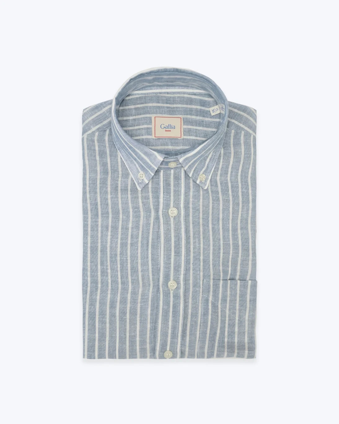 CAMISA DE LINO CON RAYAS GALLIA 1958