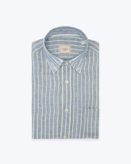 CAMISA DE LINO CON RAYAS GALLIA 1958