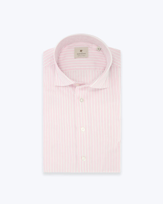 CAMISA ROSA DE RAYAS BASTONCINO