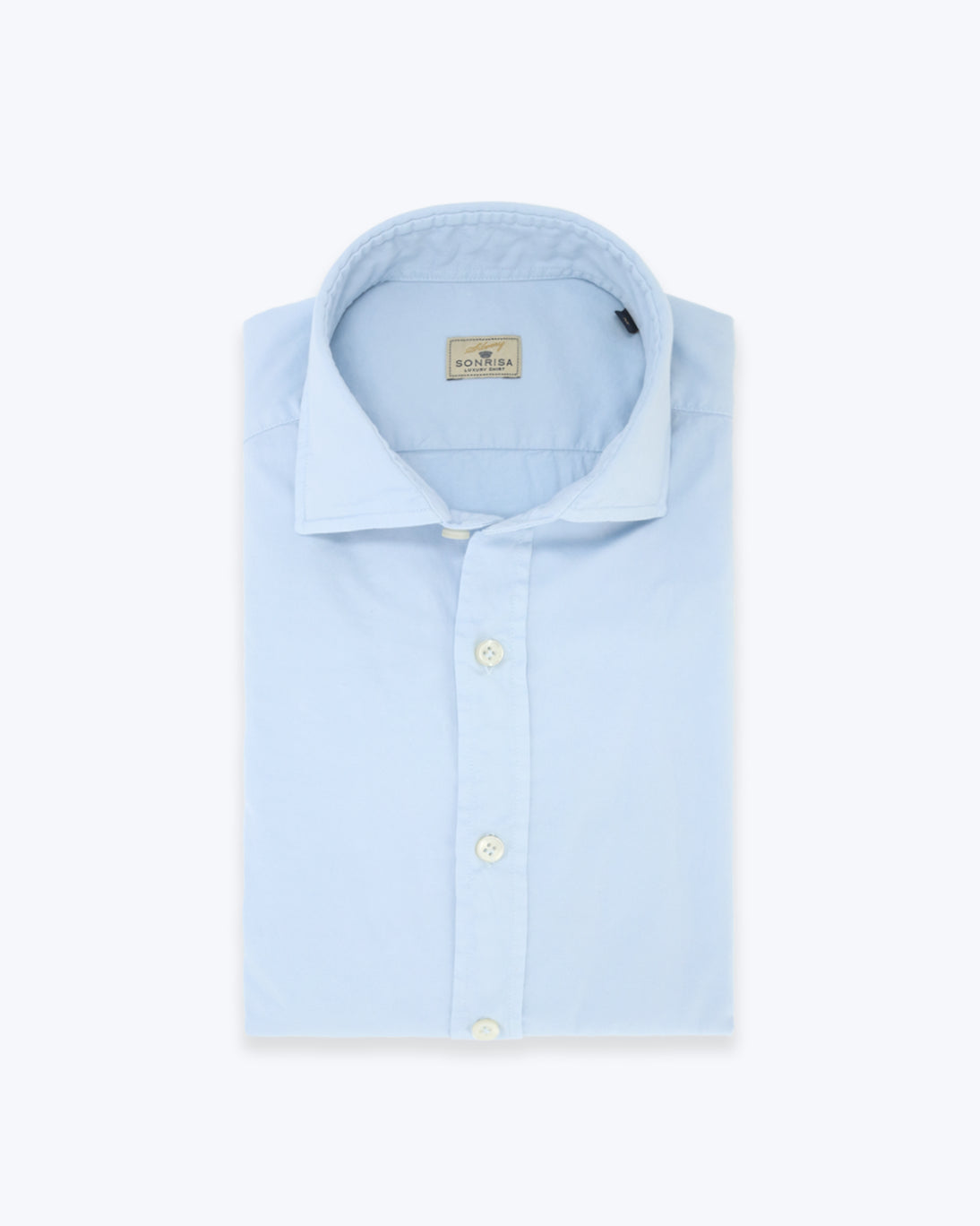 CAMISA AZUL CLARO DE ALGODÓN LIGERO SONRISA