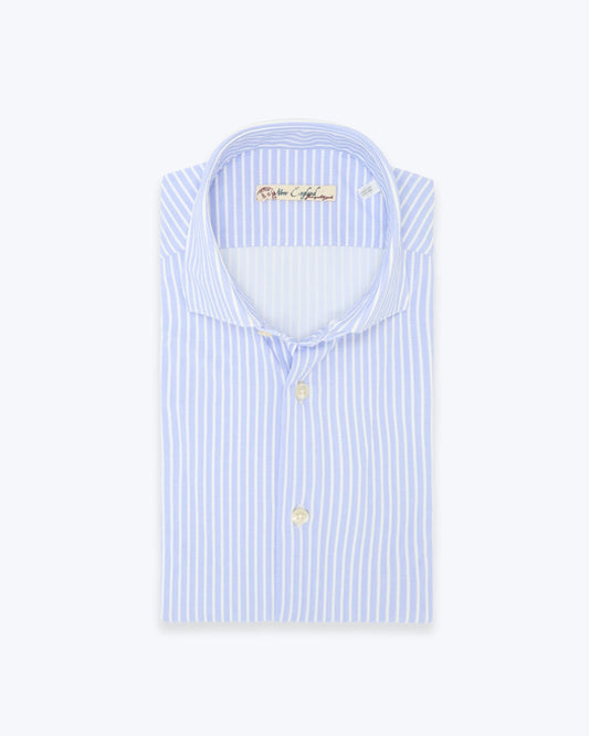 CAMISA DE RAYAS AZUL DE POLIAMIDA NEW ENGLAND