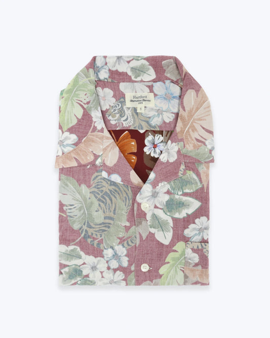 CAMISA DE MANGA CORTA CON FLORES HARTFORD