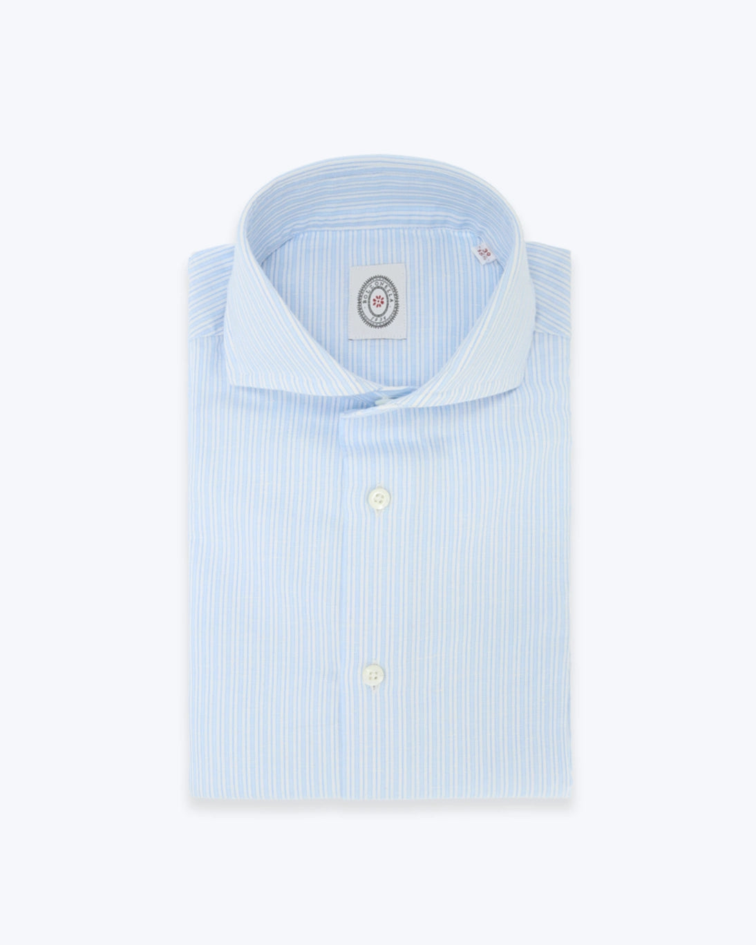 CAMISA DE ALGODÓN Y LINO RAYAS BOLZONELLA
