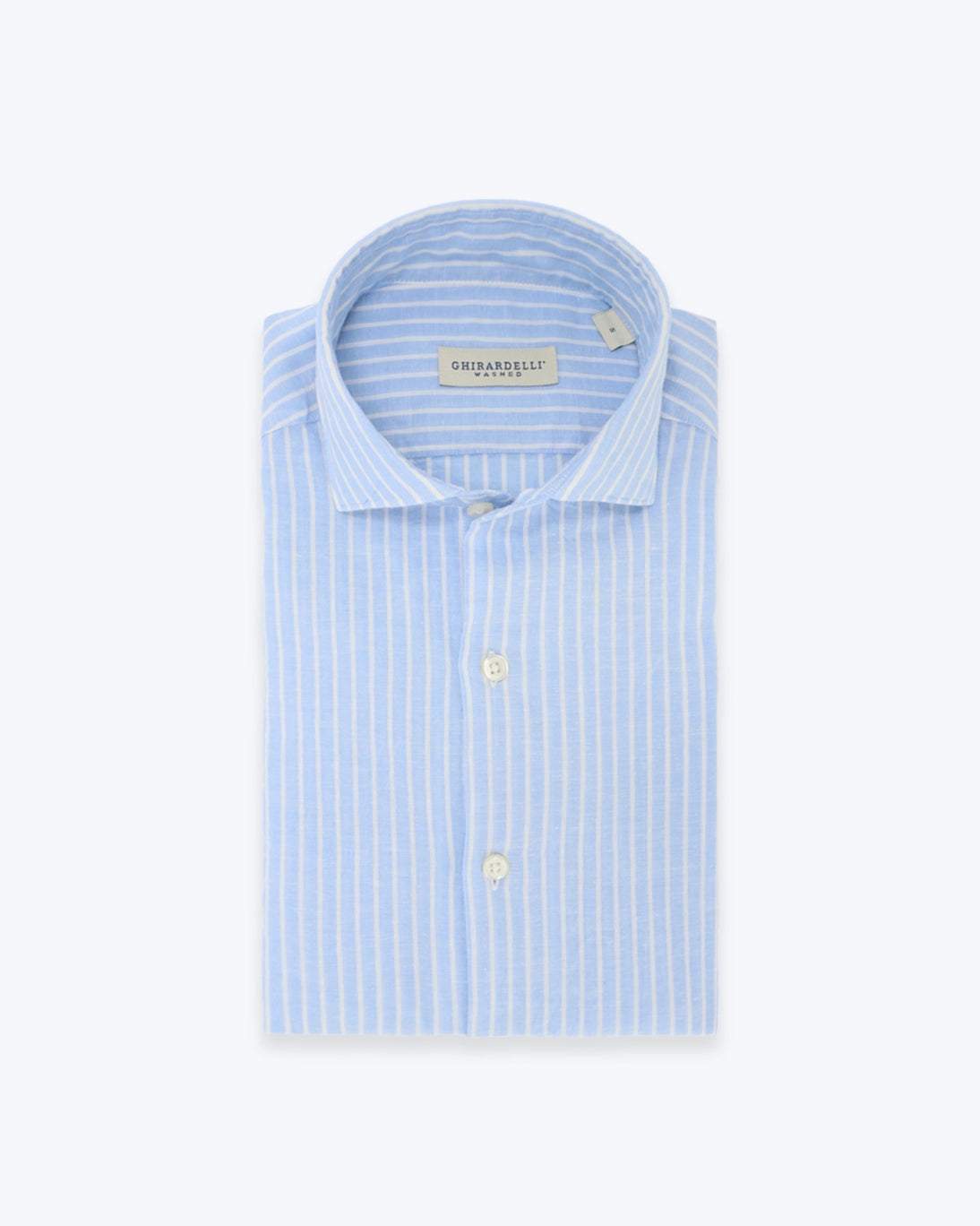 CAMISA DE LINO Y ALGODÓN RAYAS GHIRARDELLI
