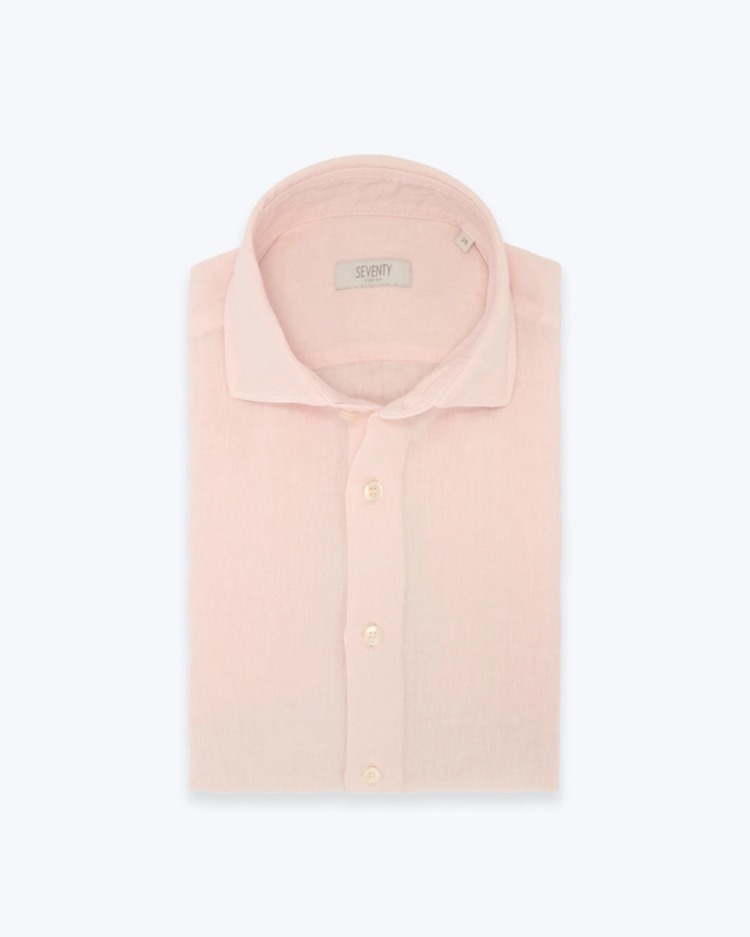 CAMISA DE LINO ROSA CLARO SEVENTY