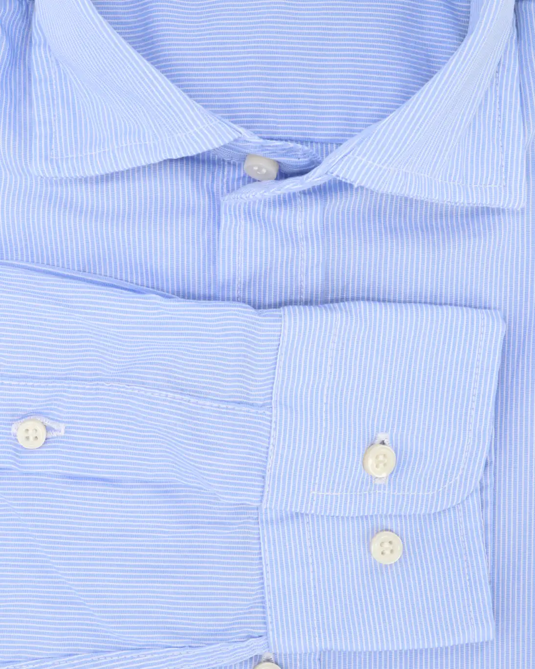 CAMISA AZUL CON FINAS RAYAS SEEMS