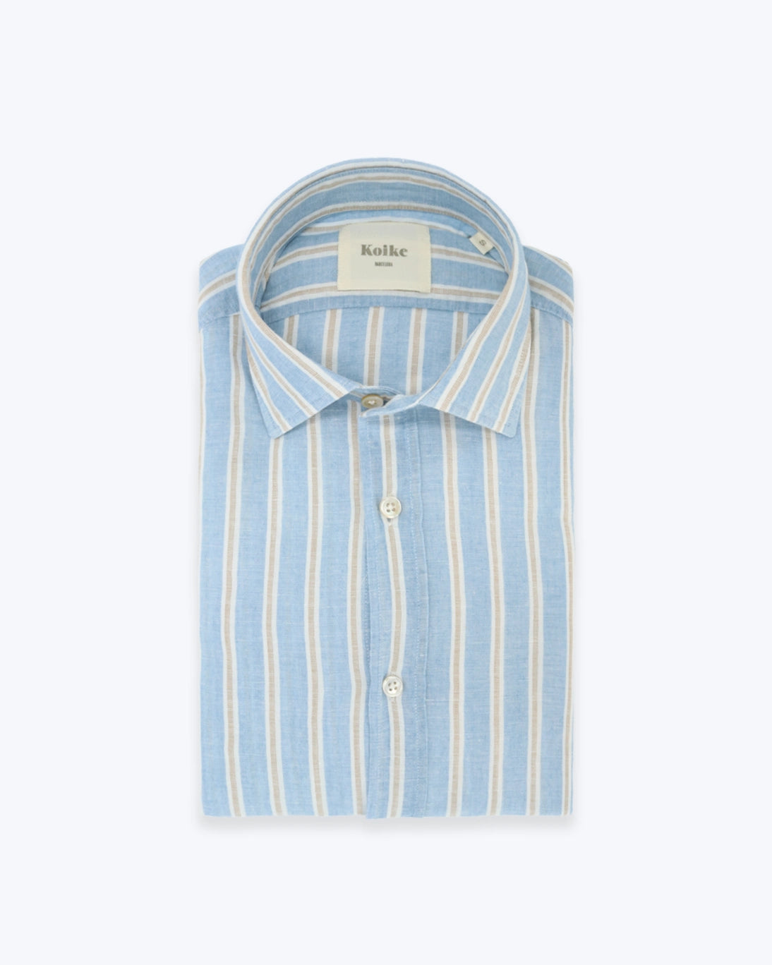 CAMISA DE LINO Y ALGODÓN RAYAS KOIKE