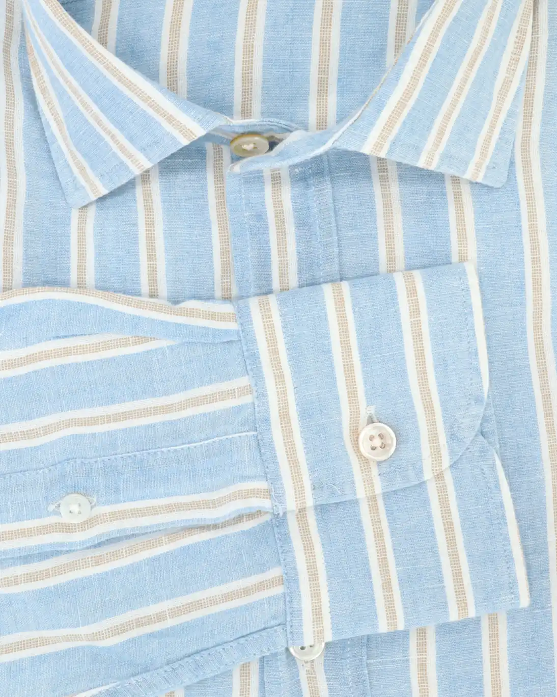 CAMISA DE LINO Y ALGODÓN RAYAS KOIKE