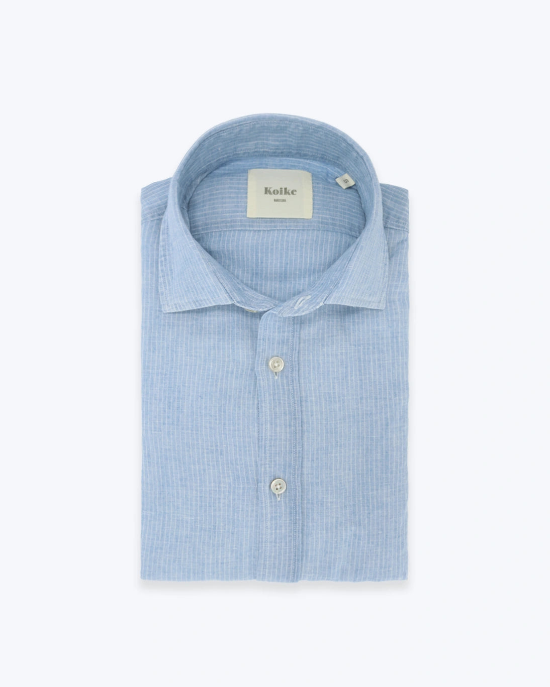 CAMISA DE LINO Y ALGODÓN RAYAS FINAS KOIKE