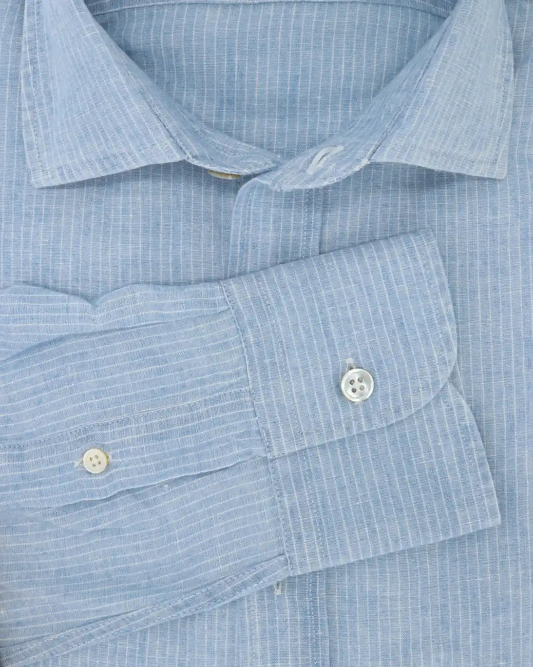 CAMISA DE LINO Y ALGODÓN RAYAS FINAS KOIKE