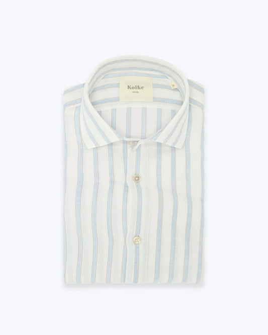 CAMISA DE LINO RAYAS KOIKE