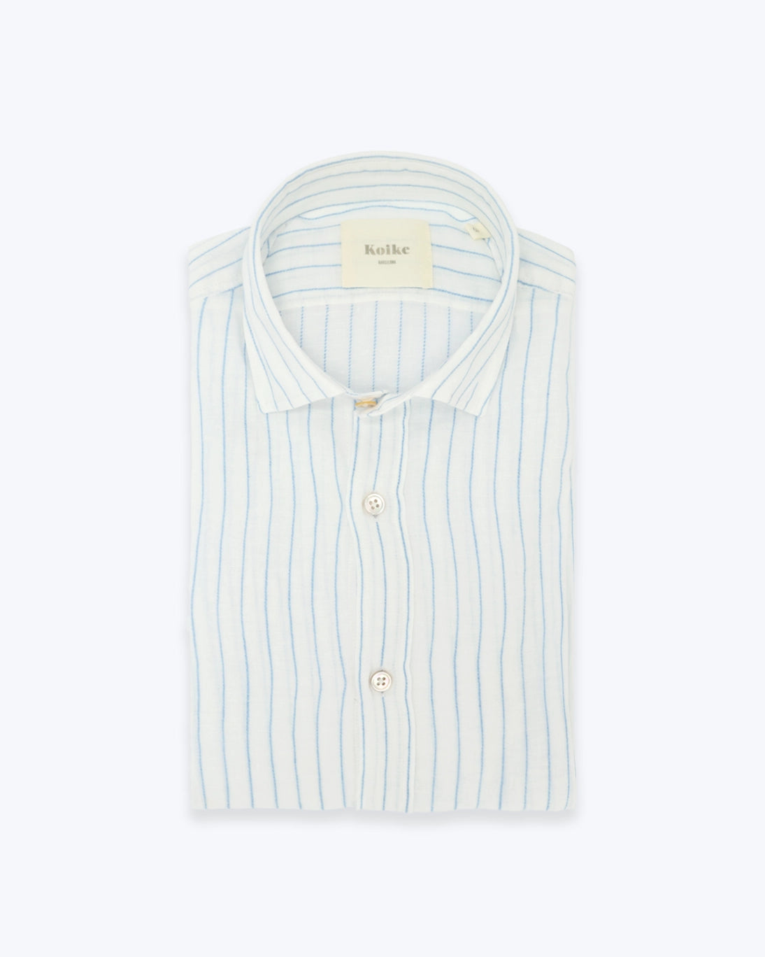 CAMISA DE LINO BLANCA CON RAYAS KOIKE