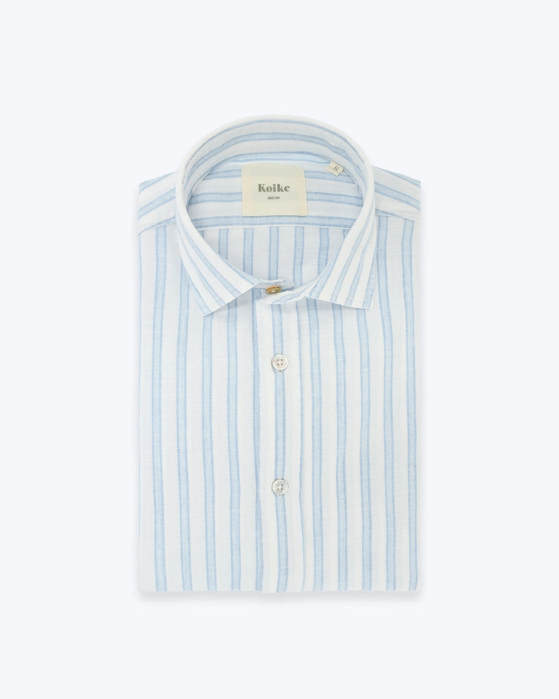 CAMISA DE ALGODÓN BLANCA CON RAYAS KOIKE