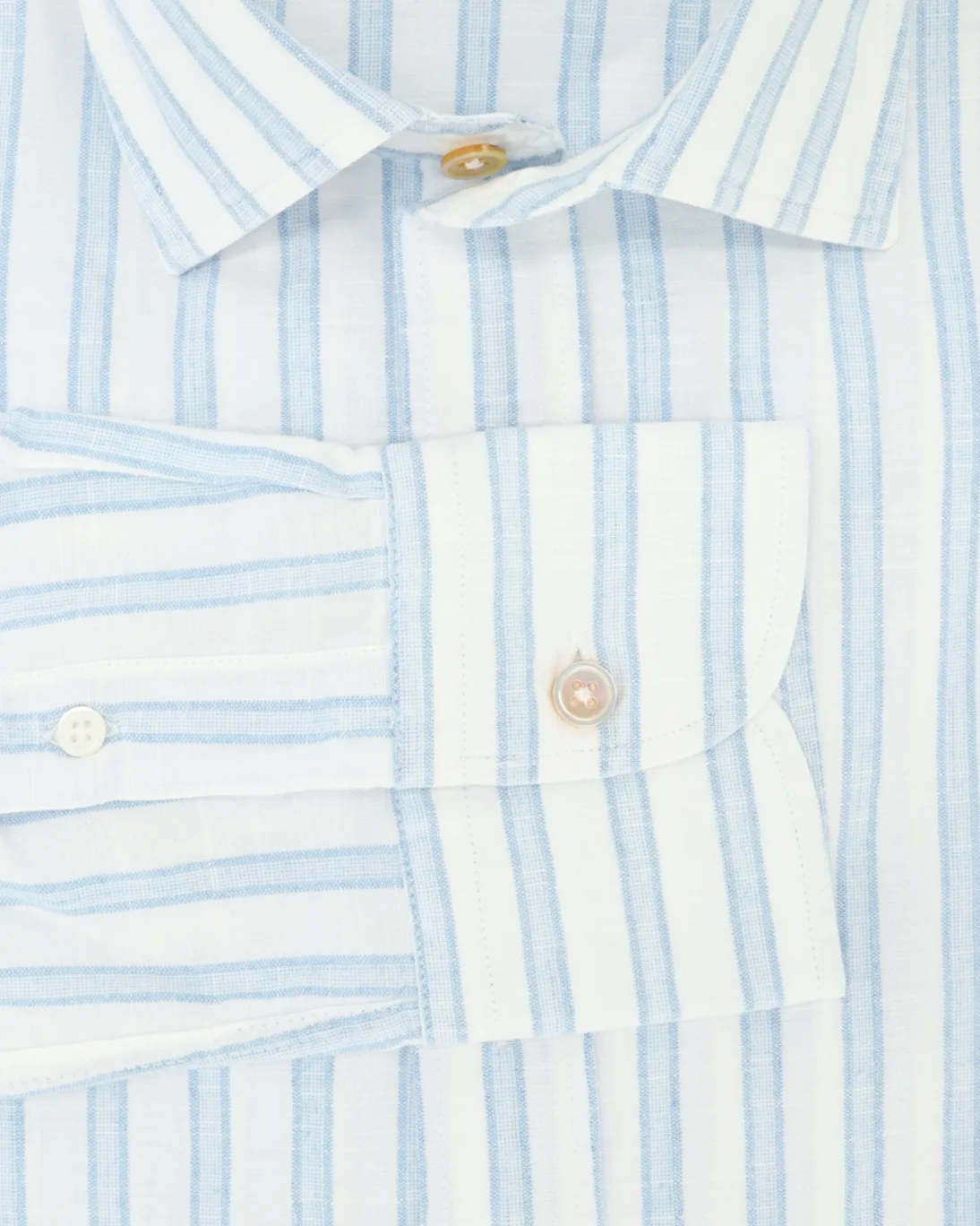 CAMISA DE ALGODÓN BLANCA CON RAYAS KOIKE