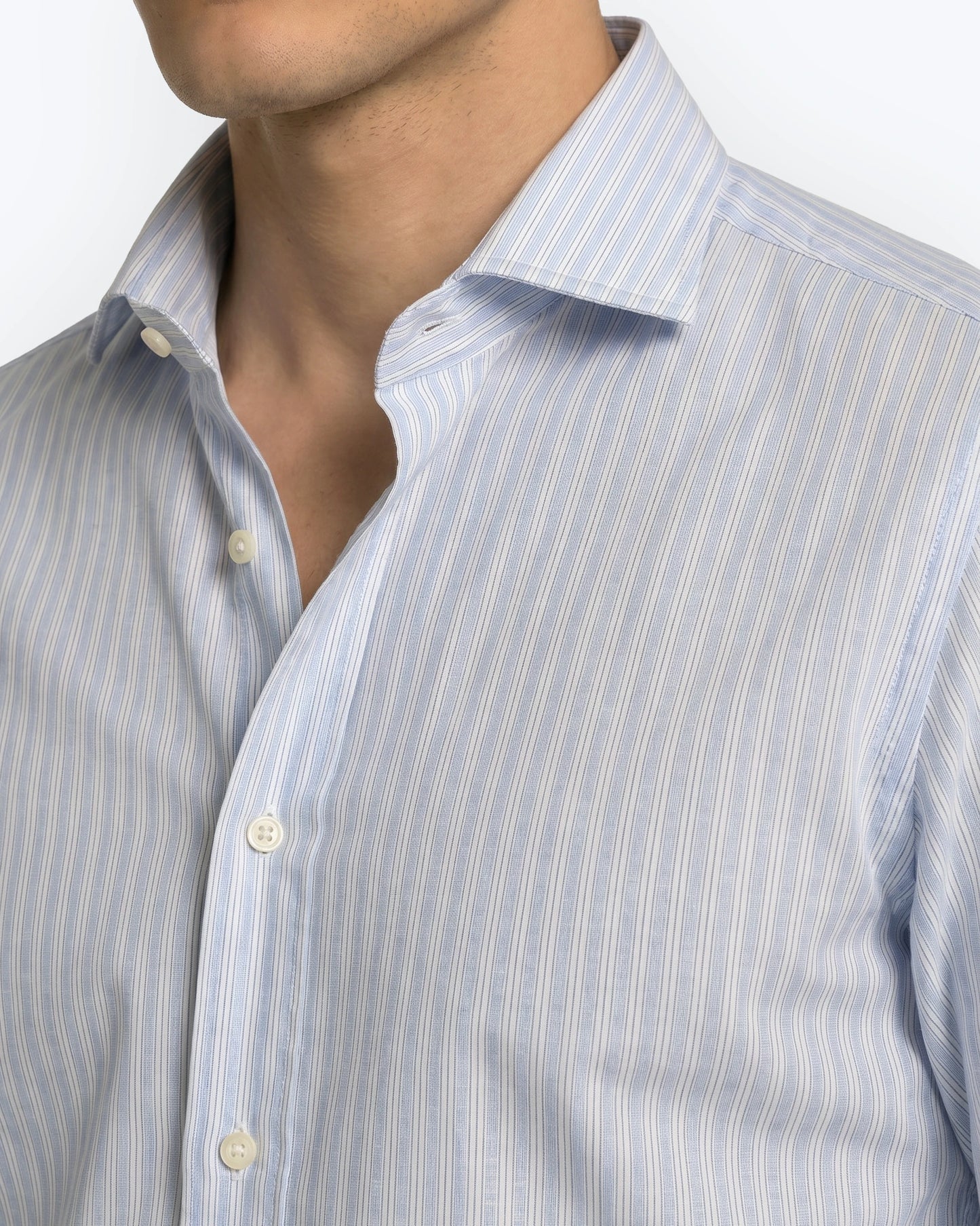 CAMISA RAYAS AZULES TWAY