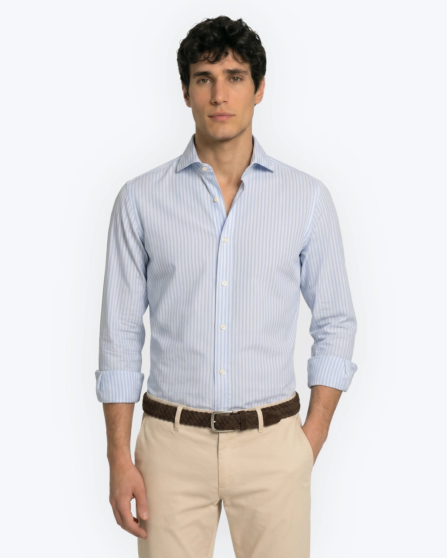 CAMISA RAYAS AZULES TWAY