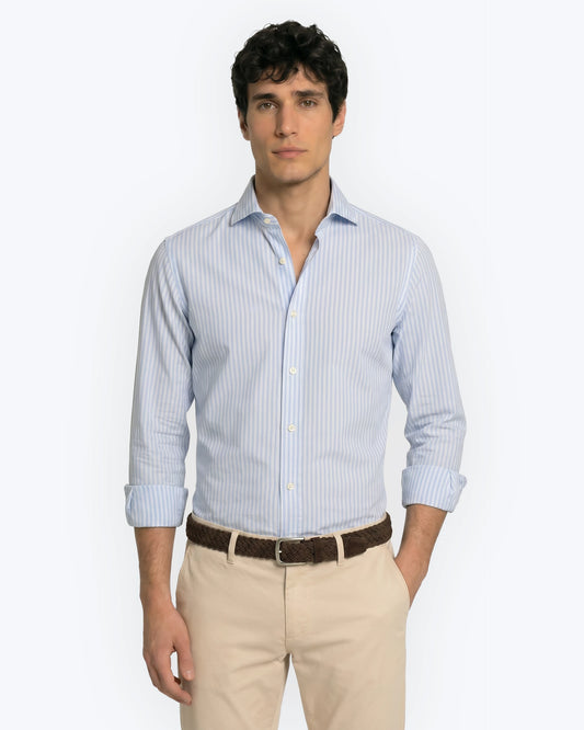 CAMISA RAYAS AZULES TWAY