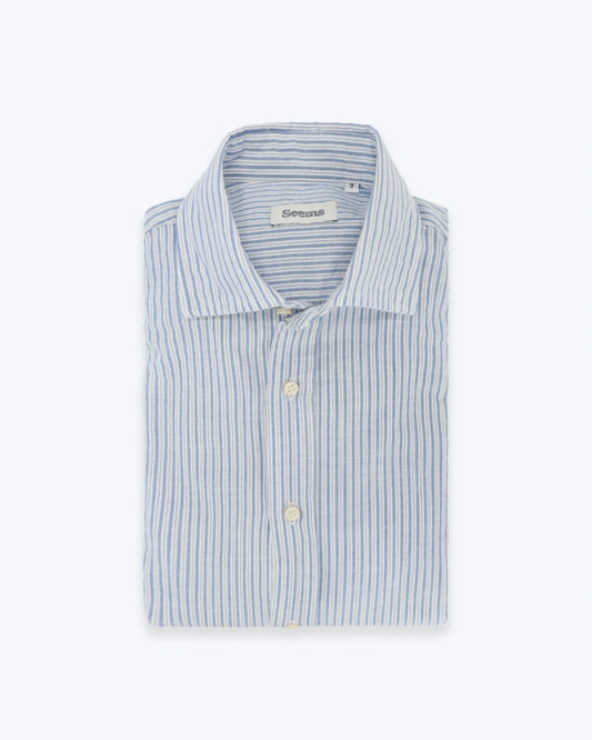 CAMISA RAYAS AZULES Y BLANCAS SEEMS