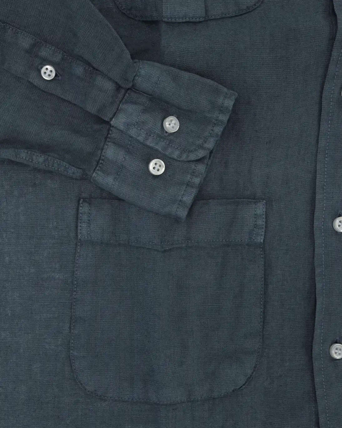 GUAYABERA DE LINO PETRÓLEO SEEMS