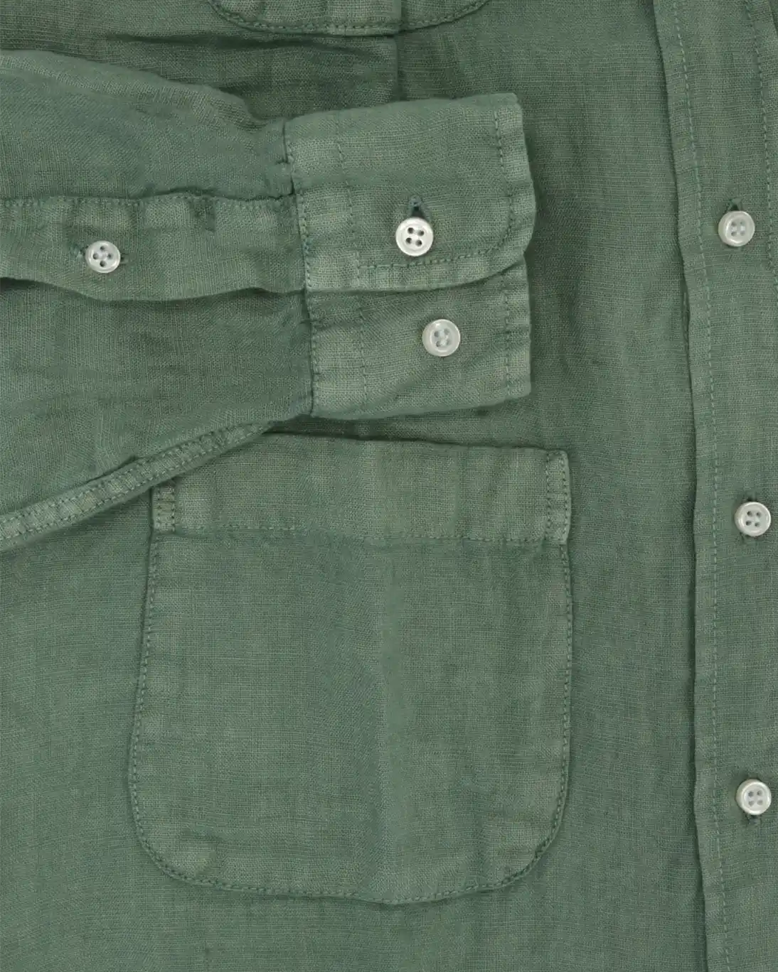 GUAYABERA DE LINO VERDE SEEMS