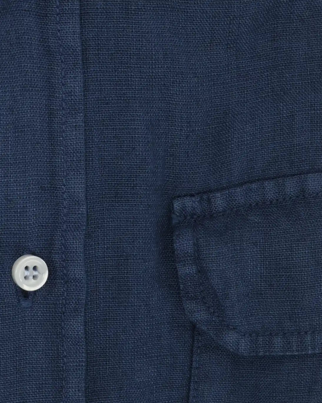 CAMISA NAVY DE LINO CON DOS BOLSILLOS SEEMS