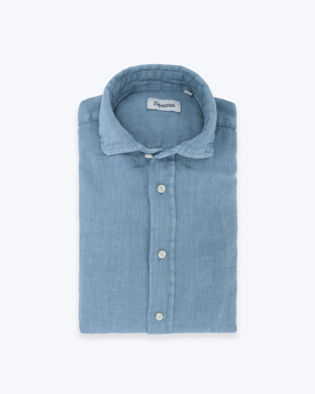 CAMISA DE LINO AZUL CLARO SEEMS