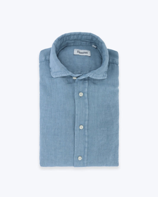 CAMISA DE LINO AZUL CLARO SEEMS