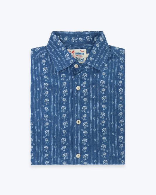 CAMISA DE LINO ESTAMPADA MC2