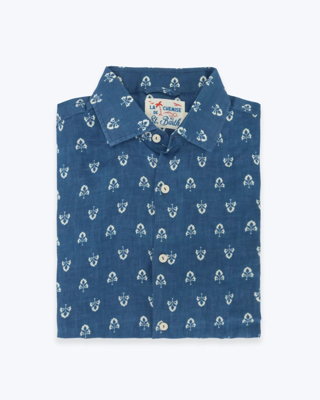 CAMISA DE LINO ESTAMPADA MC2